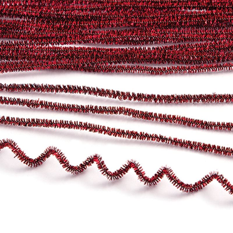  Christmas Set of 100 Metallic Tinsel Pipe Cleaners for Kids  Crafts, Embellishing and Group Projects (Red, Gold) : Arts, Crafts & Sewing