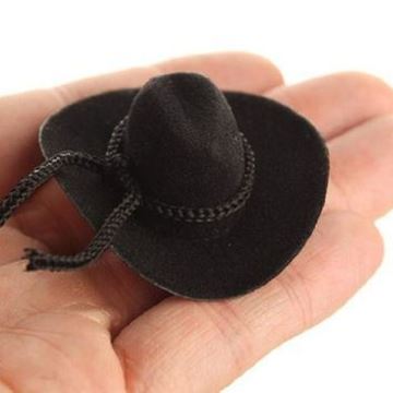 2" O.D. Velvet Like Cowboy Hat w/ Rope Trim