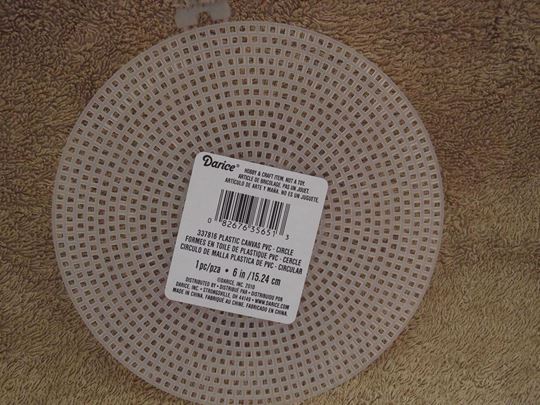 6" Round Plastic Canvas 