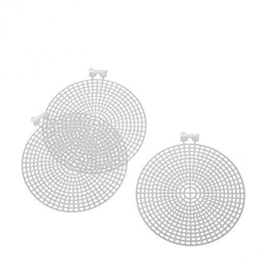 4-1/2" Round Plastic Canvas