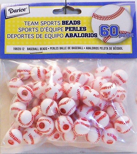 C and J Craft Supply. Baseball Beads