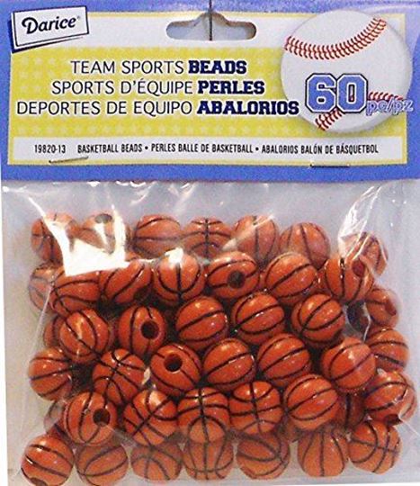 C and J Craft Supply. Basketball Beads