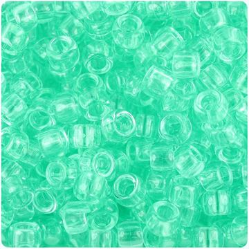 T-675 Green Aqua Pony Beads