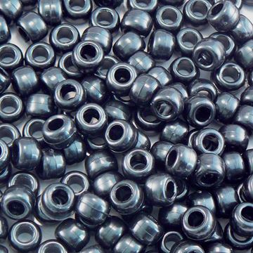 P-3020 Black Pony Beads 