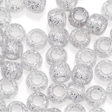 MF-1 Silver Pony Beads