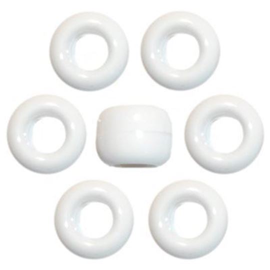 O-2801 White Pony Beads