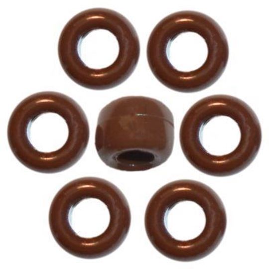 O-3203 Brown Pony Beads 