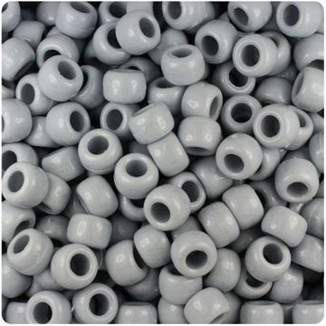 O-3395 Gray Pony Beads 