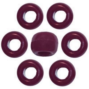 O-3893 Maroon Pony Beads