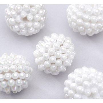 white berry beads