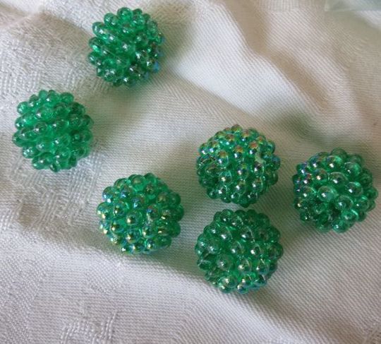 green berry beads