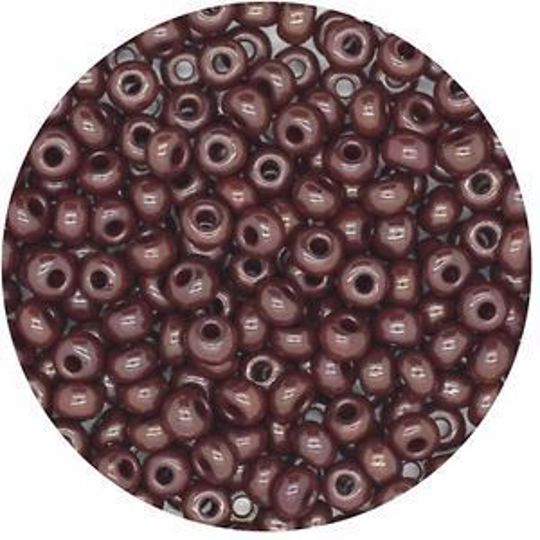 brown Czech Glass "E" Bead