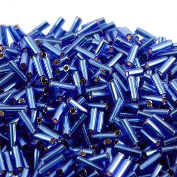 Blue Bugle Beads