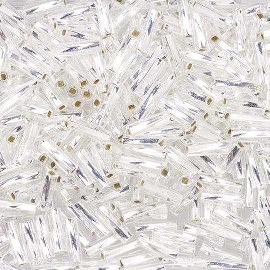 Crystal Bugle Beads 