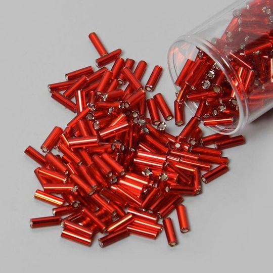 Red Bugle Beads