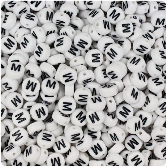 Round "M" Beads