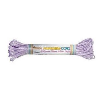 21 Purple/Silver Darice Metallic Cord 
