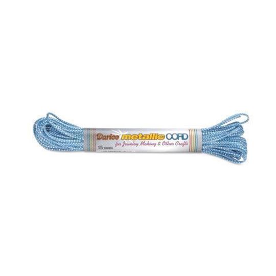 C and J Craft Supply. 06 Blue/Silver Darice Metallic Cord