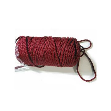 Cafuné Polypropylene Macramé Cord 2mm Dark Rose - DecoDeb