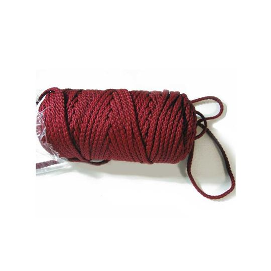 025 Burgundy Braided Macrame Cord