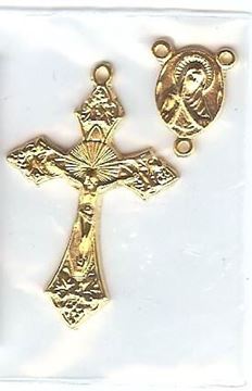 Gold Rosary Charm