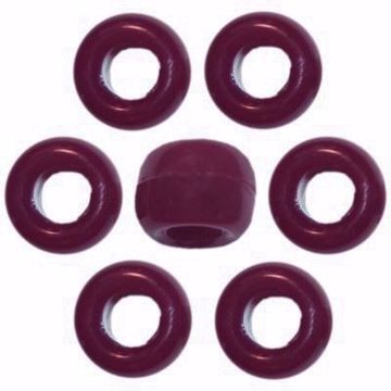 O-3893 Maroon Pony Beads