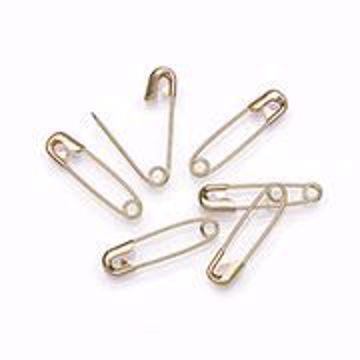 Shiny Gold Safety Pins