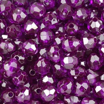 T-896 Dk. Amethyst Faceted Beads