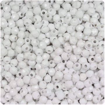O-2801 White Faceted Beads 
